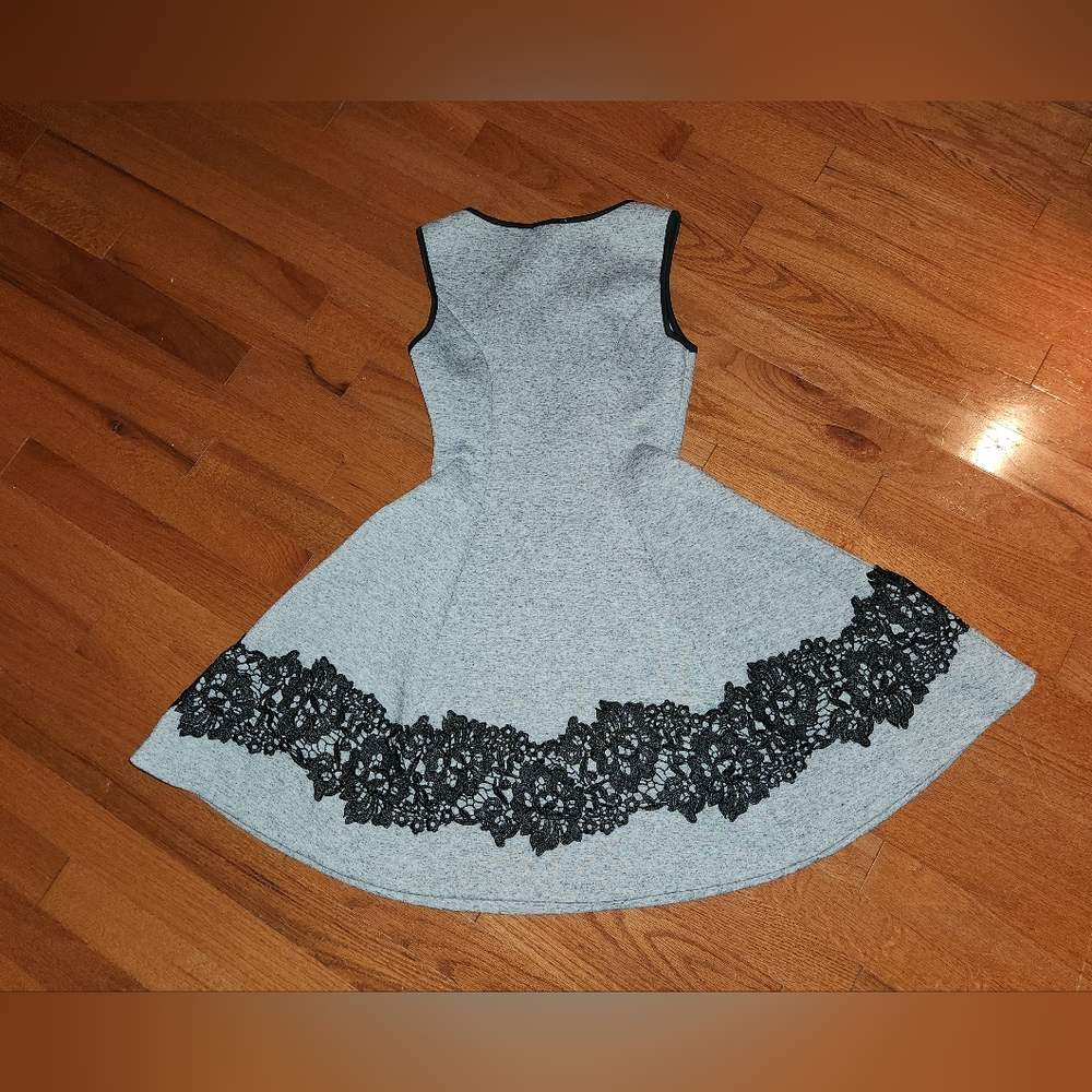 Altar'd State Gray and Black Mini Dress
